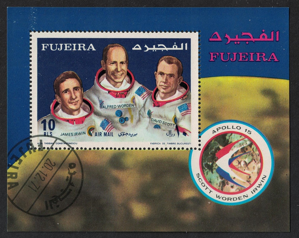 Fujeira Apollo 15 MS 1971 CTO MI#Block 89A