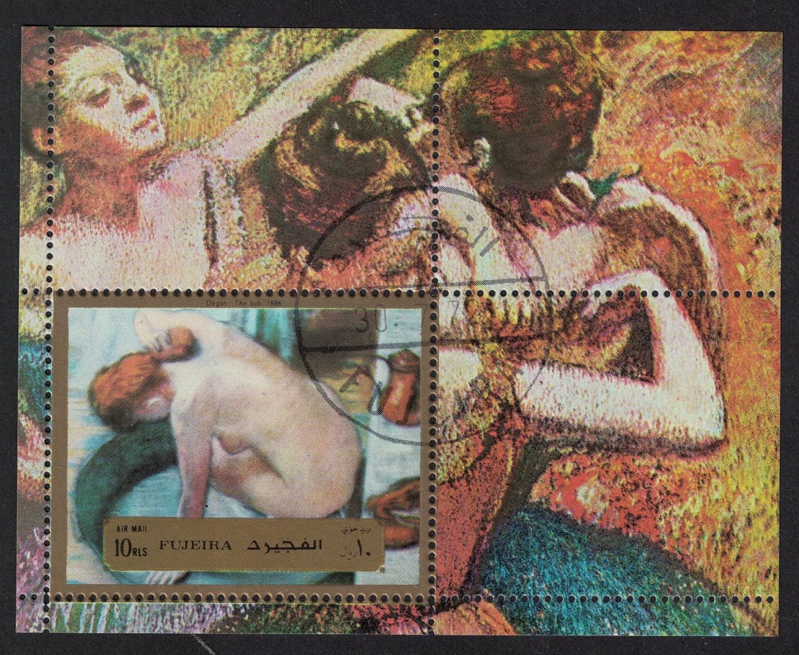 Fujeira Degas Painting MS 1972 CTO MI#Block 123A