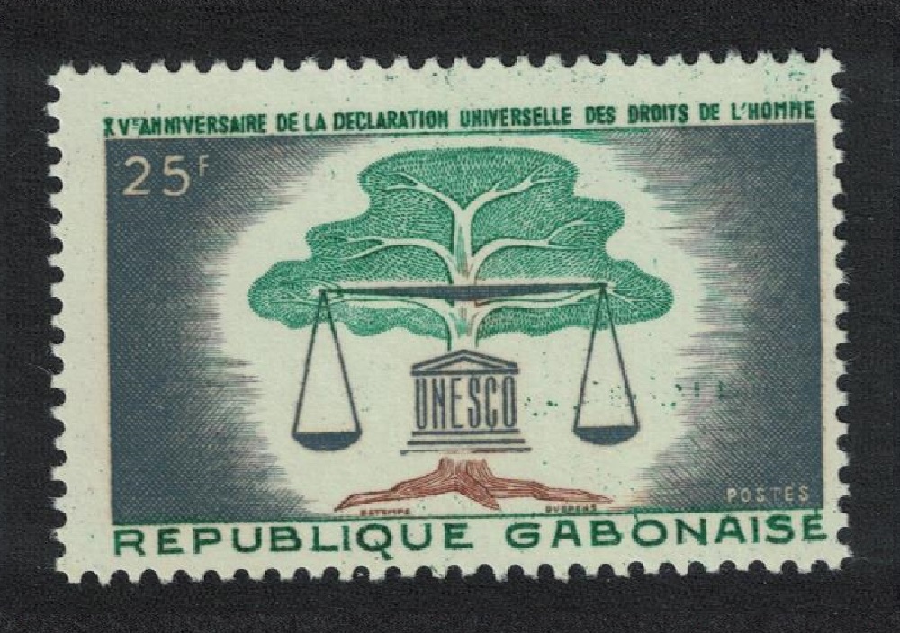 Gabon 15th Anniversary of Declaration of Human Rights 1963 MNH SG#204