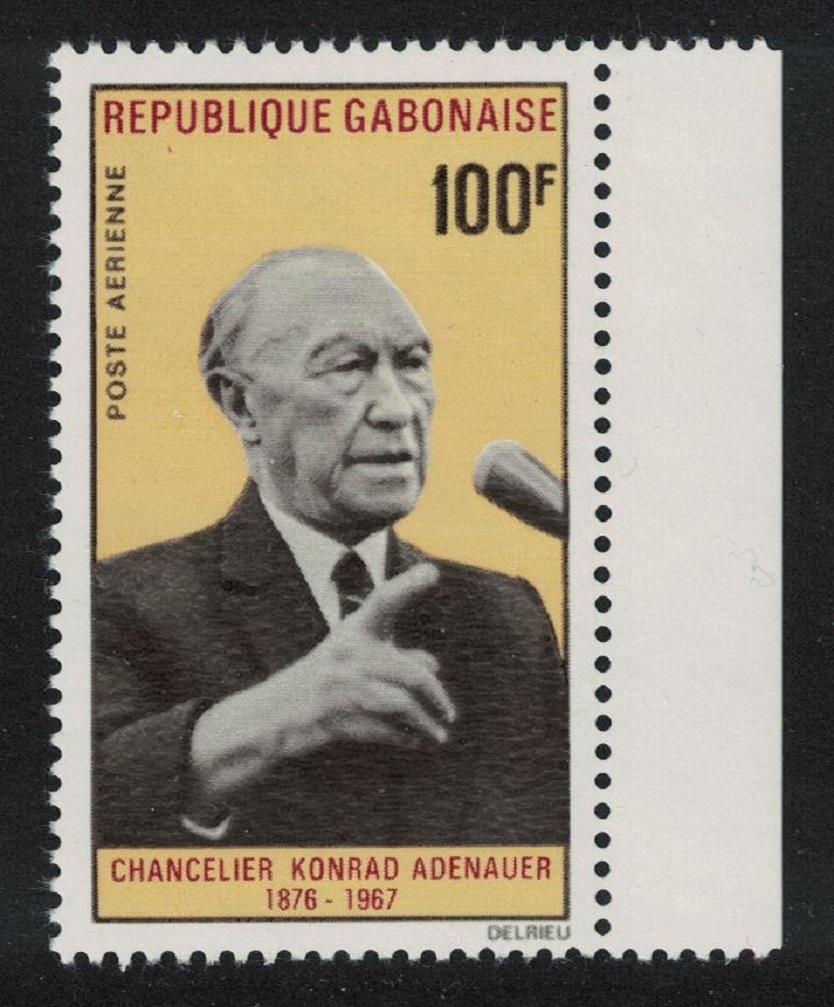 Gabon Konrad Hermann Joseph Adenauer Commemoration 1968 MNH SG#313