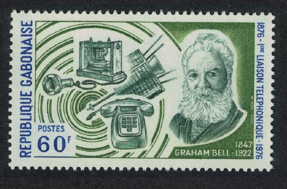 Gabon Alexander Bell Telephone Centenary 1976 MNH SG#571