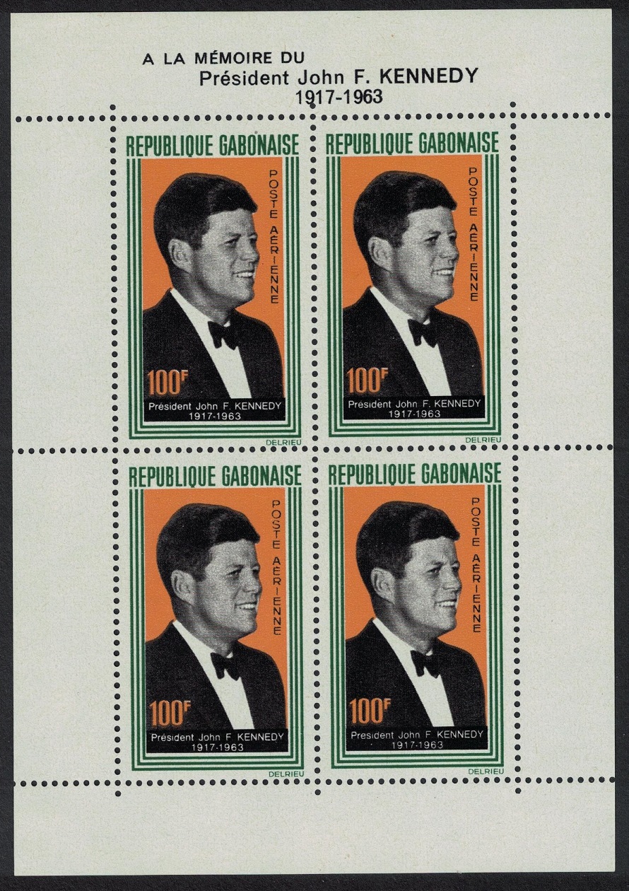 Gabon President Kennedy Commemoration MS 1964 MNH SG#MS226