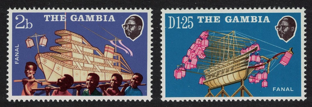 Gambia Fanals Model Boats 2v 1972 MNH SG#296-297