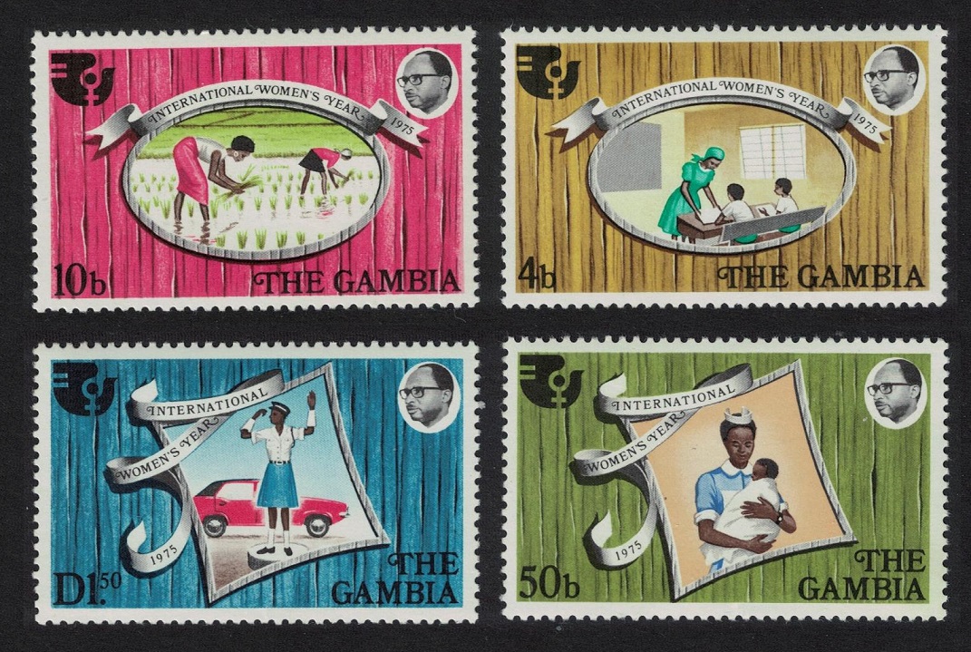 Gambia International Women&#39;s Year 4v 1975 MNH SG#342-345