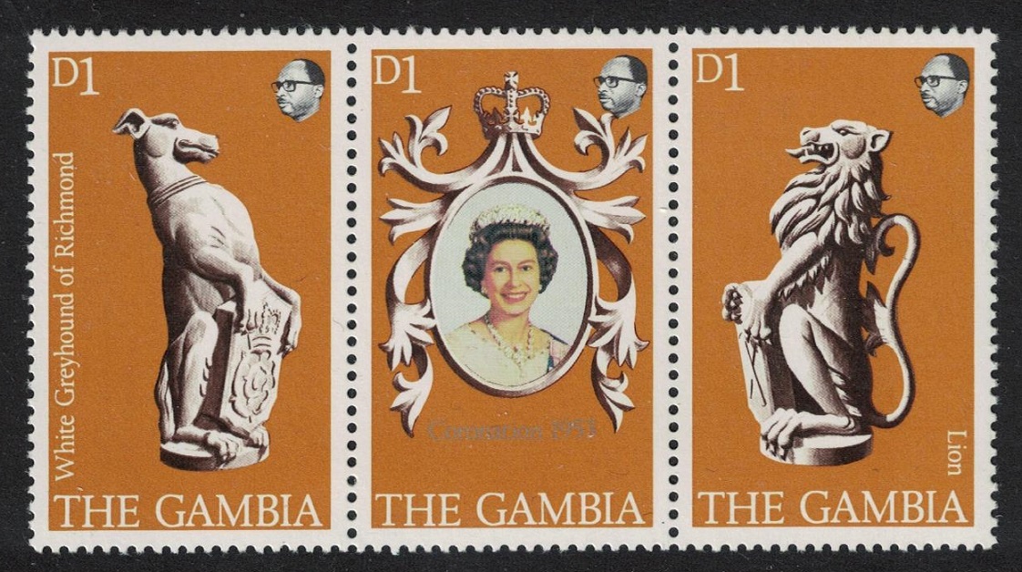 Gambia 25th Anniversary of Coronation 3v 1978 MNH SG#397-399