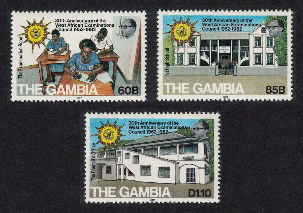 Gambia West African Examinations Council 3v 1982 MNH SG#464-466