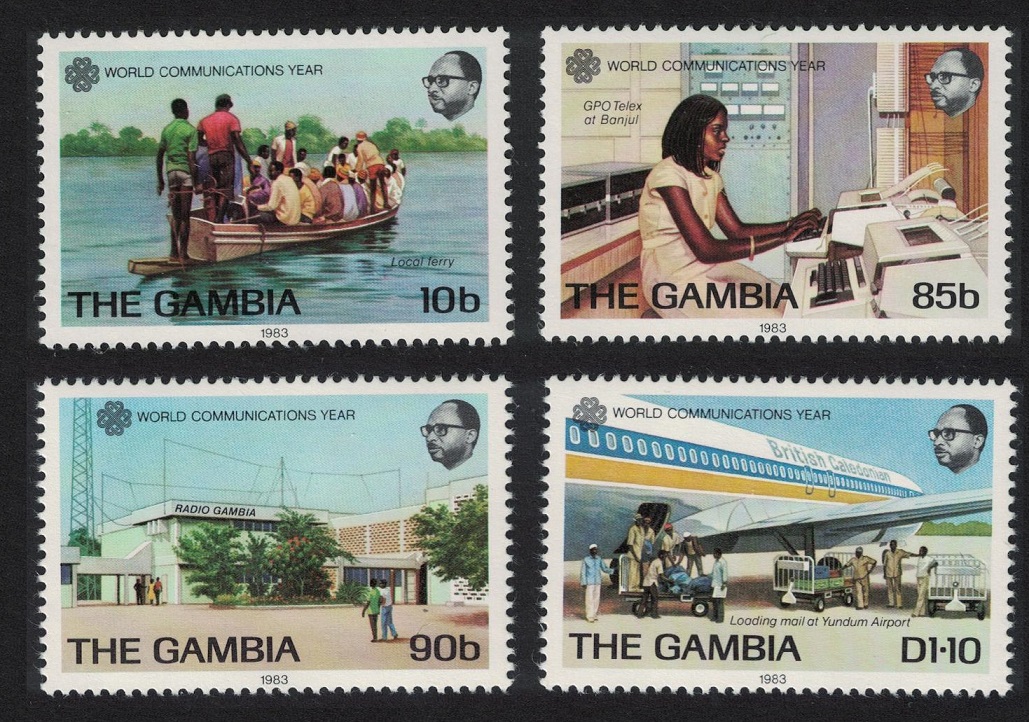 Gambia World Communications Year 4v 1983 MNH SG#514-517