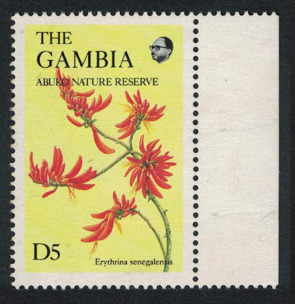 Gambia &#39;Erythrina senegalensis&#39; Flowers 5D 1987 MNH SG#721