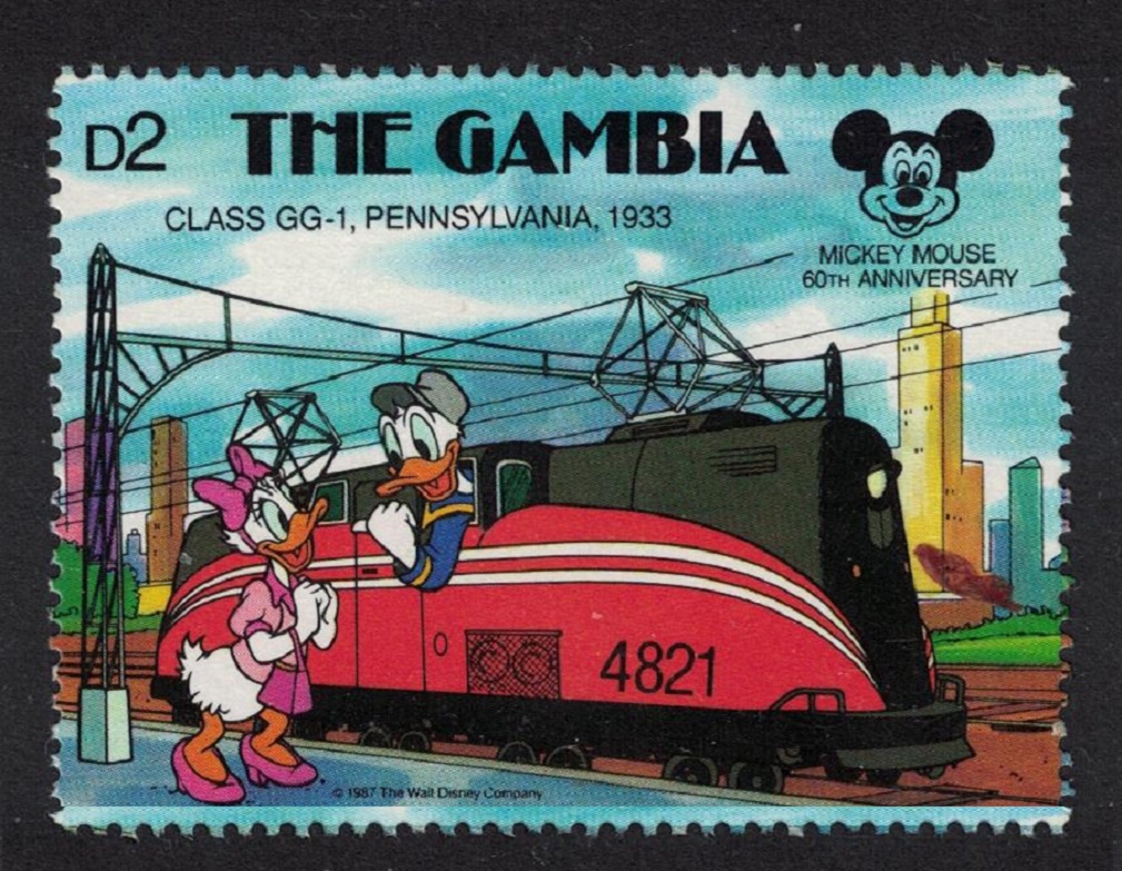 Gambia Donald and Daisy Duck Disney 1987 MNH SG#756