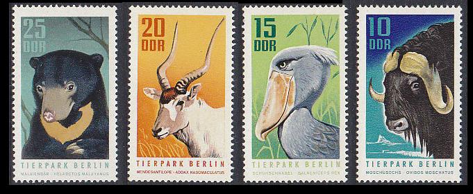 German Democratic Republic Birds Berlin Zoo 4v 1970 MNH SG#E1338-E1341