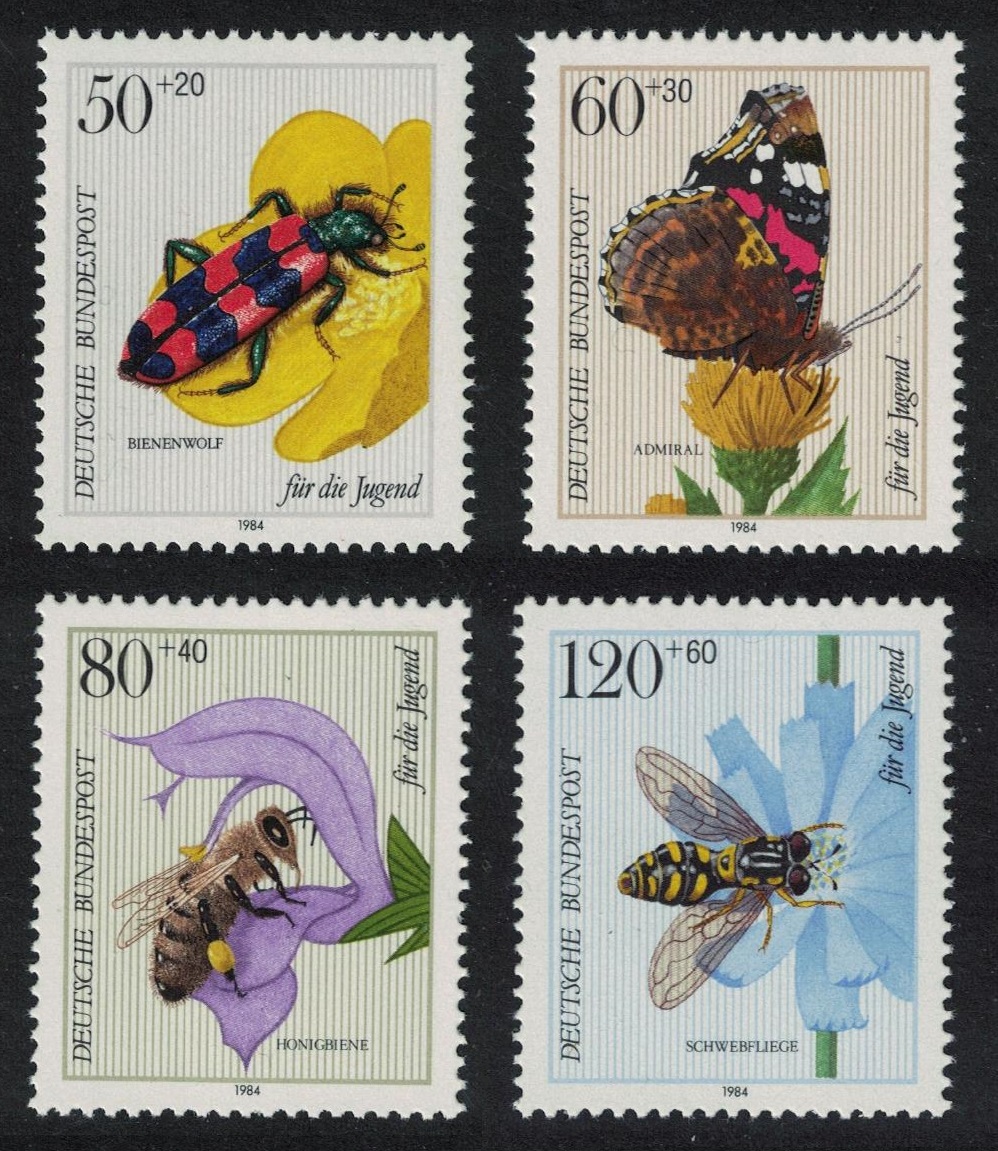 Germany Pollinating Insects 4v 1984 MNH SG#2052-2055 MI#1202-1205