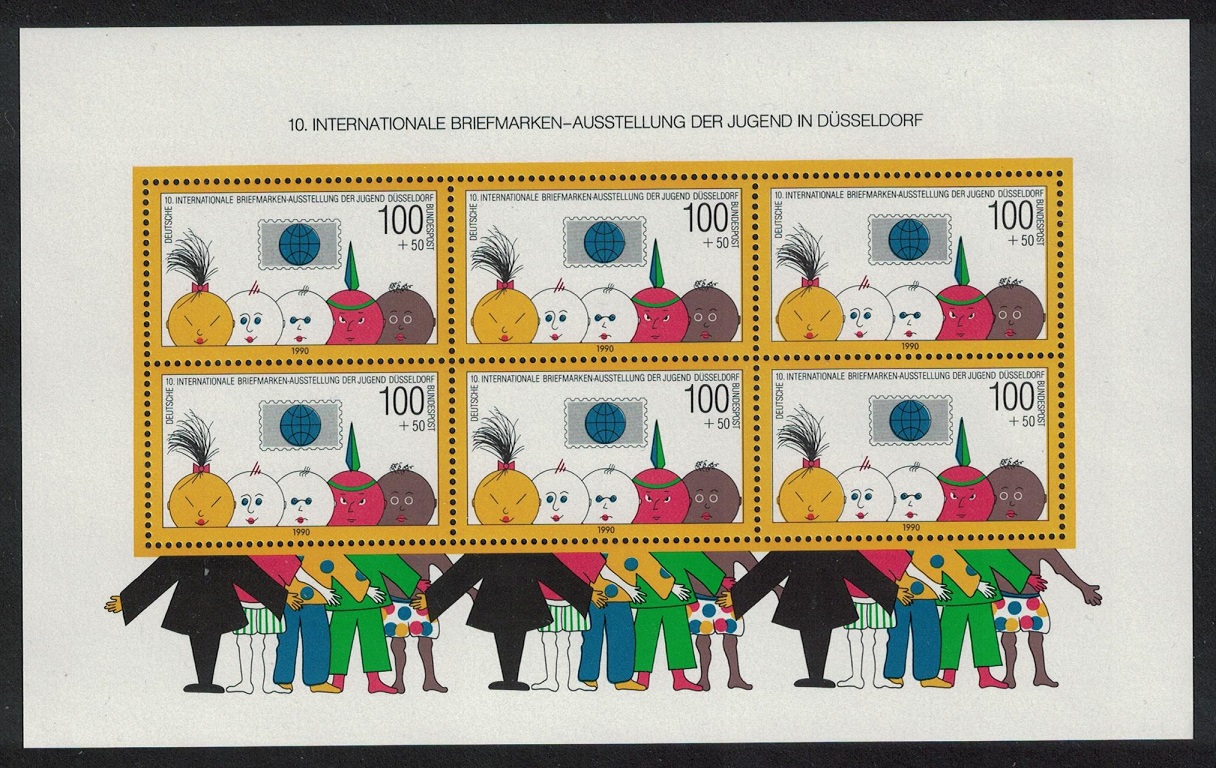 Germany Ethnicity Youth Philatelic Exhibition in Dusseldorf MS 1990 MNH SG#MS2321 MI#Block 21