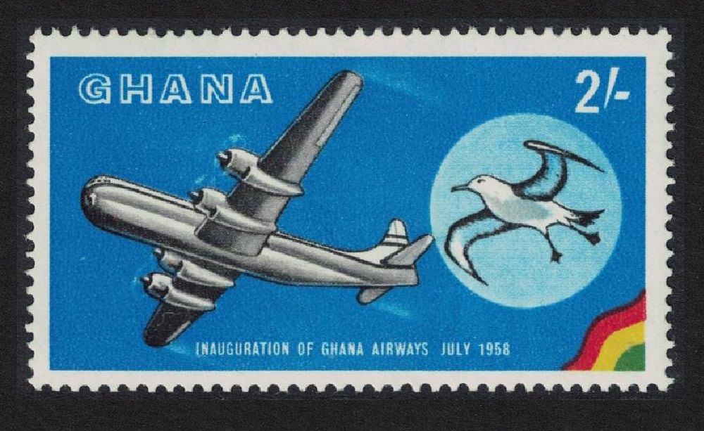 Ghana Boeing Stratocruiser Yellow-nosed albatross Bird 1958 MNH SG#195 MI#30 Sc#34