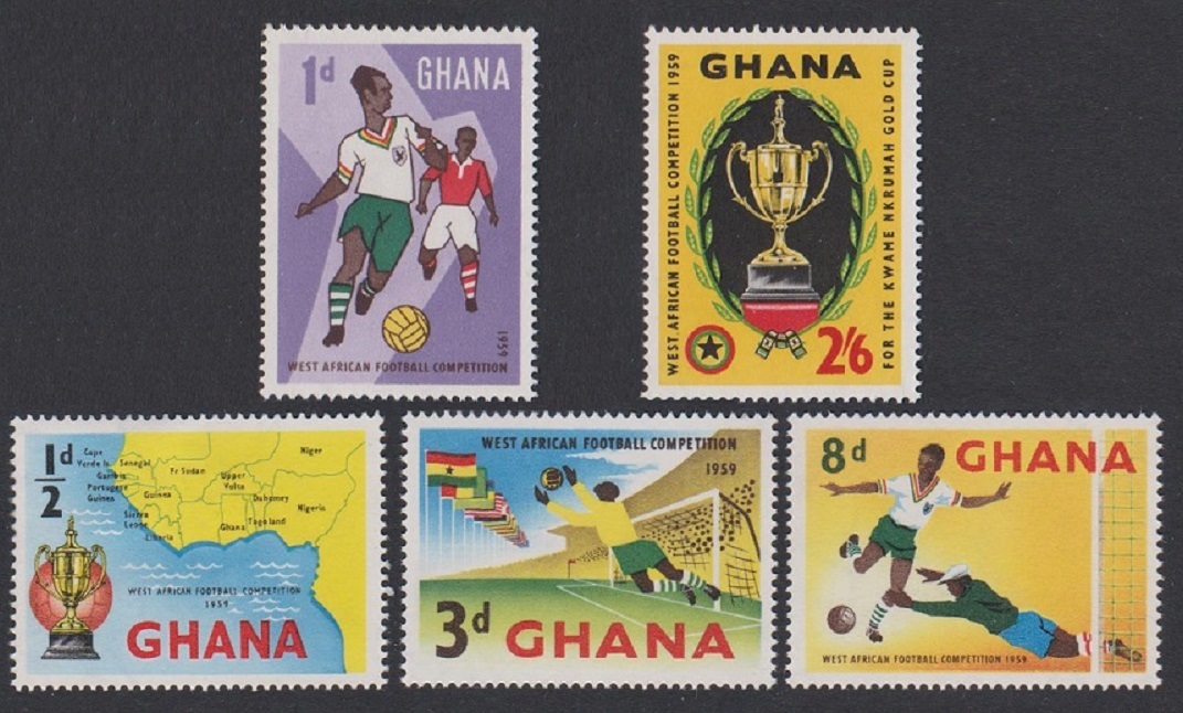 Ghana West African Football Competition 5v 1959 MNH SG#228-232 Sc#61-65