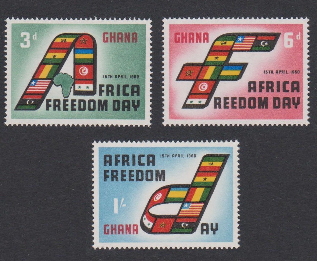 Ghana African Freedom Day 3v 1960 MNH SG#242-244 Sc#75-77