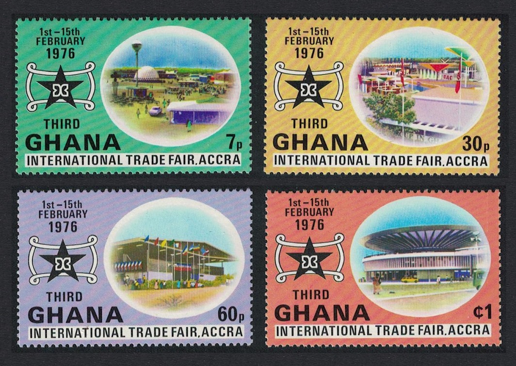 Ghana International Trade Fair Accra 4v 1976 MNH SG#764-767 MI#634A-637A