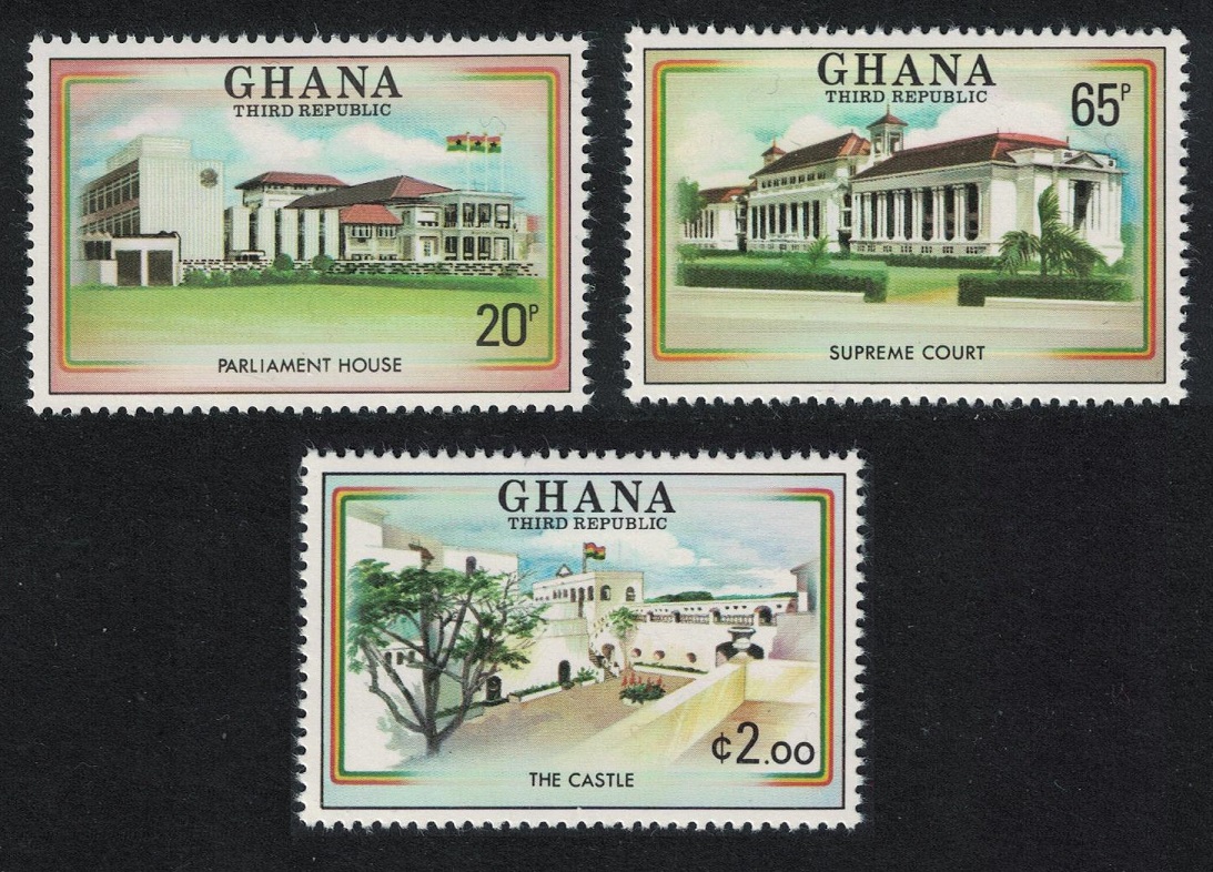 Ghana Third Republic Commemoration 3v 1980 MNH SG#917-919