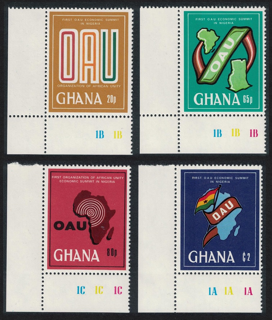 Ghana African Unity Economic Summit 4v Corners 1980 MNH SG#925-928