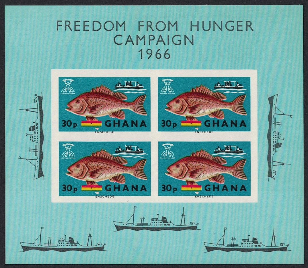 Ghana Freedom from Hunger MS 1966 MNH SG#MS425 MI#Block 21