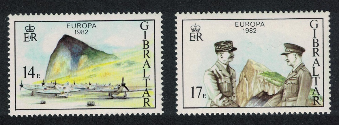 Gibraltar Europa Military Operation Torch 2v 1982 MNH SG#479-480 Sc#4335-4336