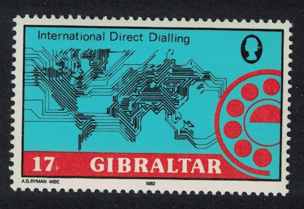 Gibraltar International Direct Dialling 1982 MNH SG#484