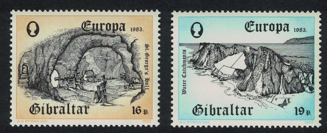 Gibraltar Inventions Europa CEPT 2v 1983 MNH SG#491-492 Sc#447-448