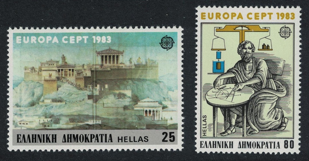 Greece Inventions Europa 2v 1983 MNH SG#1617-1618 MI#1513-1514