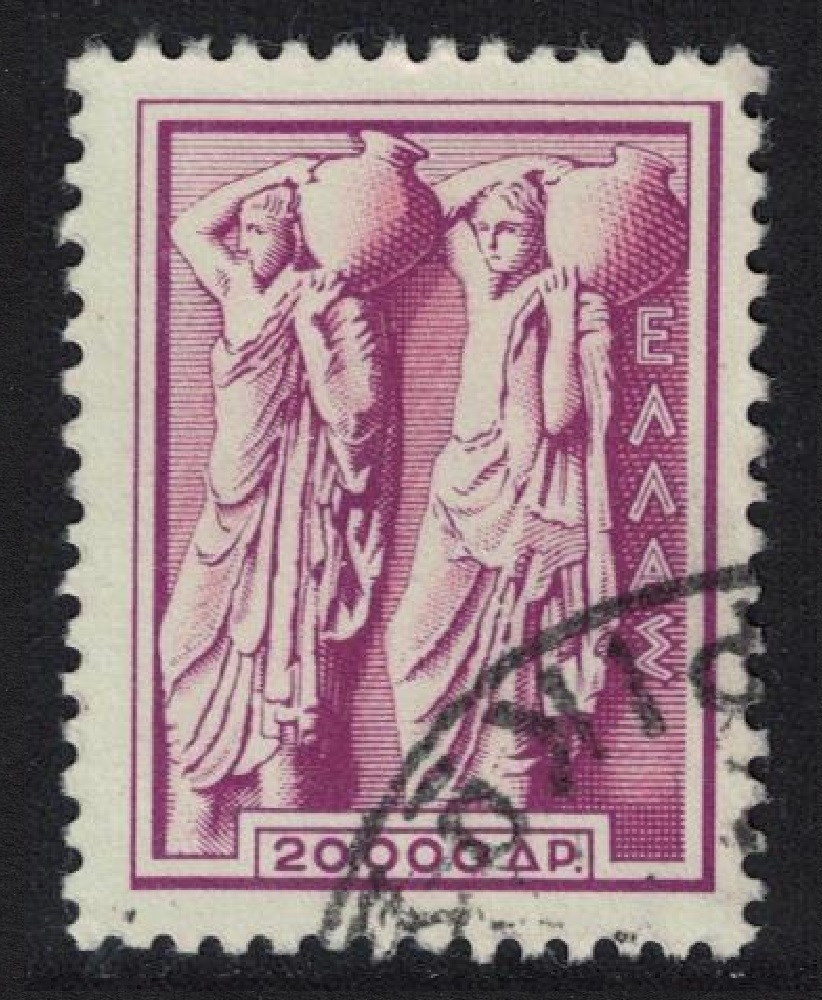 Greece Two pitcher bearers 20000d 1954 Canc SG#724 MI#614A