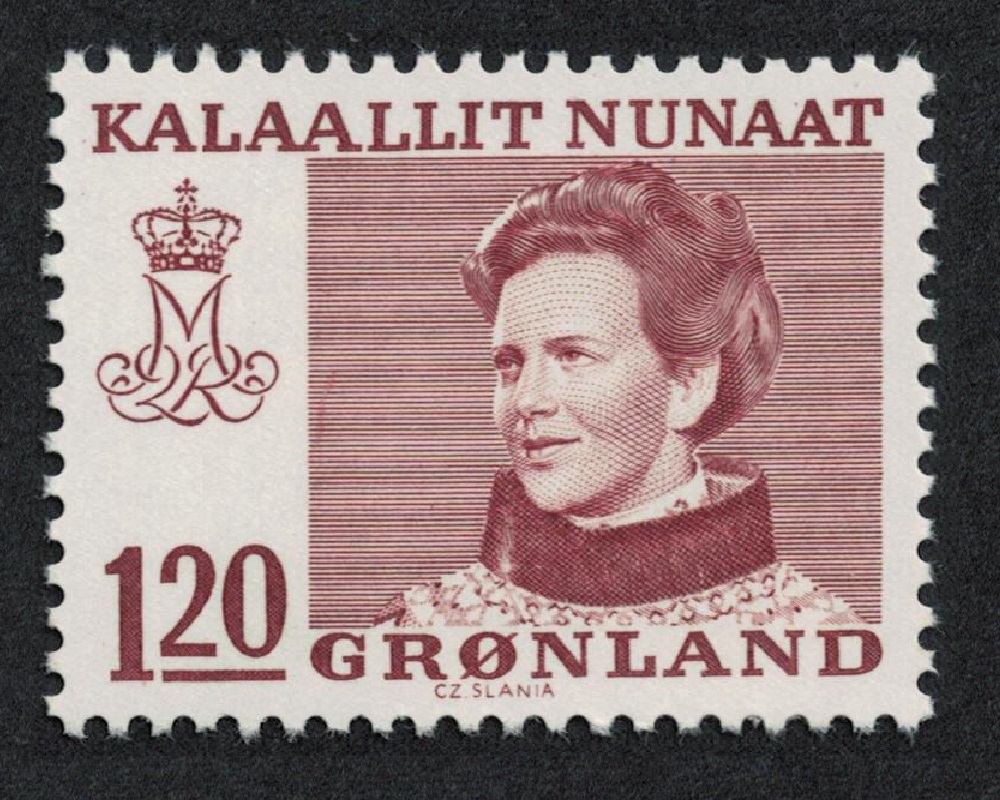 Greenland Queen Margrethe 120 ore Brown 1978 MNH SG#101 MI#107