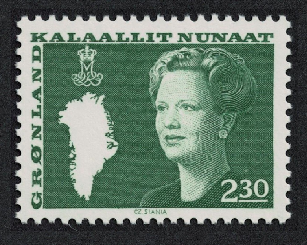 Greenland Queen Margrethe and Map of Greenland 2k.30 1983 MNH SG#119 MI#141