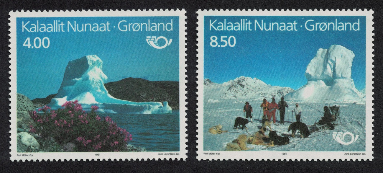 Greenland Nordic Countries&#39; Postal Co-operation Tourism 2v 1991 MNH SG#236-237