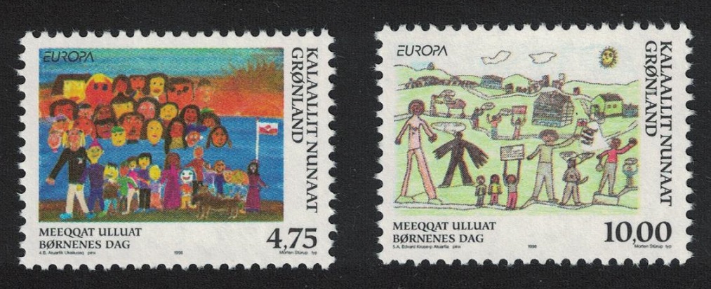 Greenland Europa National Festivals Children&#39;s Day 2v 1998 MNH SG#338-339