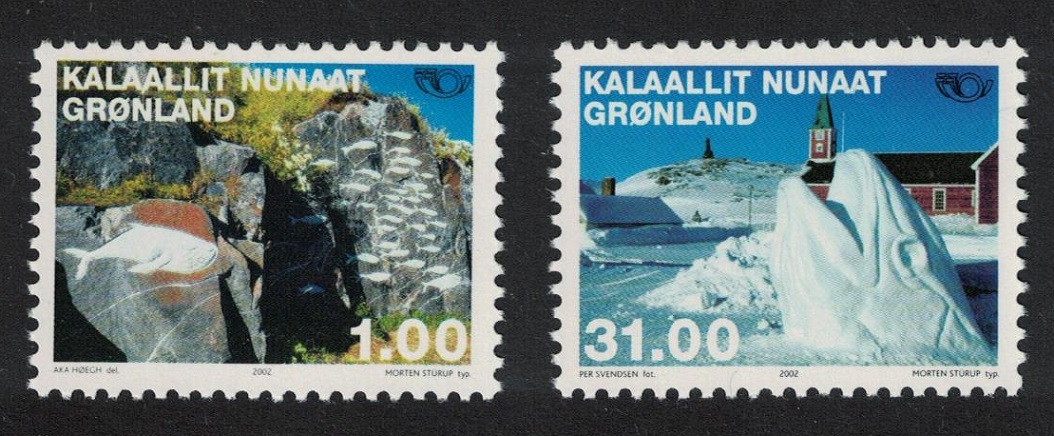 Greenland Modern Art 2v 2002 MNH SG#404-405