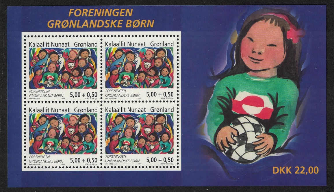 Greenland Society of Greenlandic Children MS 2004 MNH SG#MS450