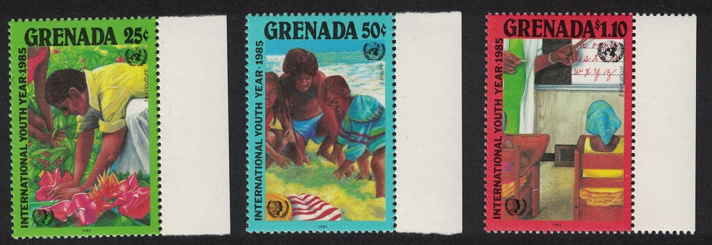 Grenada International Youth Year 3v 1985 MNH SG#1430-1432