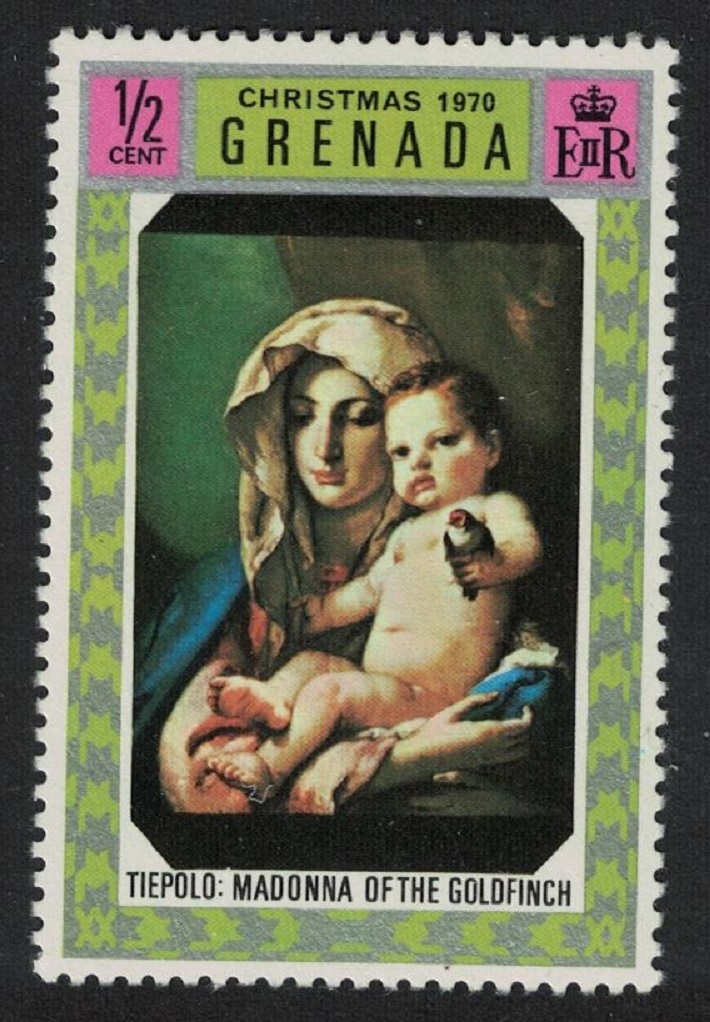 Grenada &#39;The Madonna of the Goldfinch&#39; Painting by Tiepolo 1970 MNH SG#414