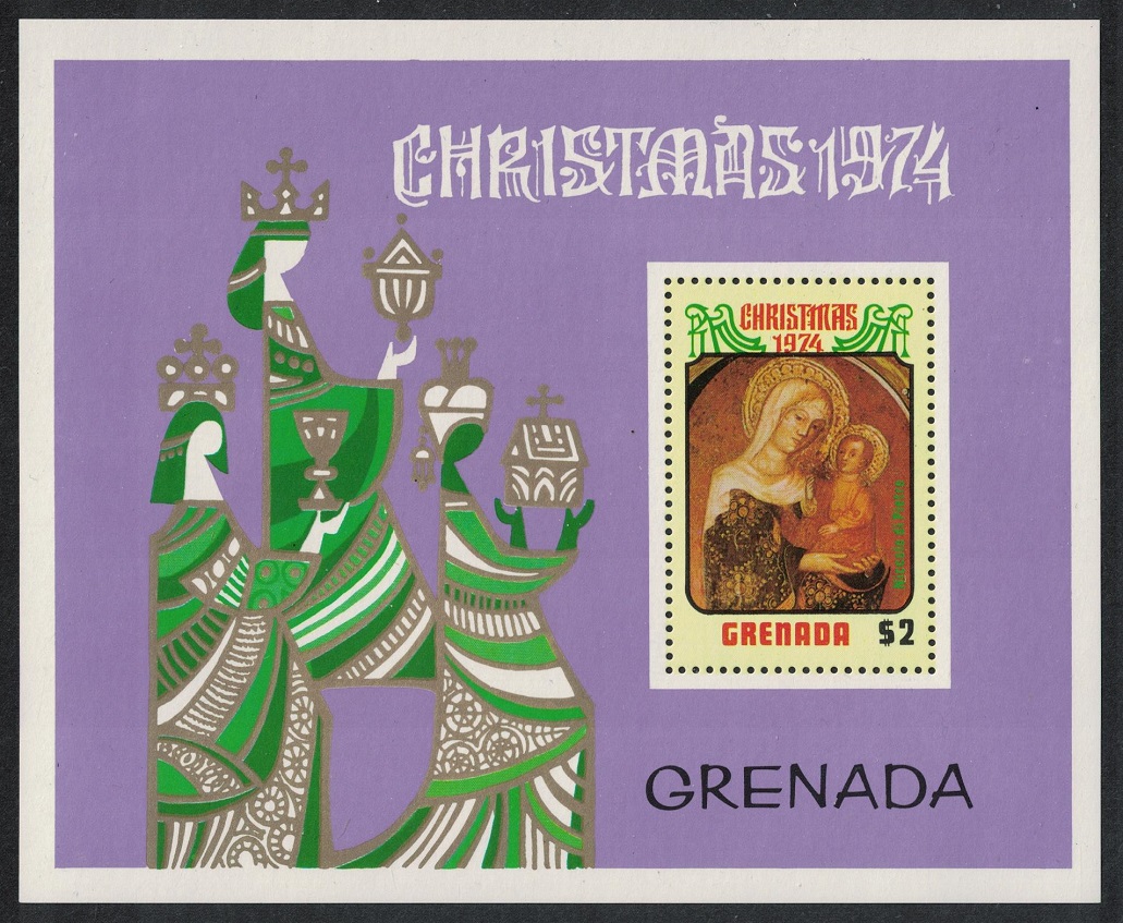 Grenada Christmas &#39;Madonna and Child&#39; Paintings MS 1974 MNH SG#MS648