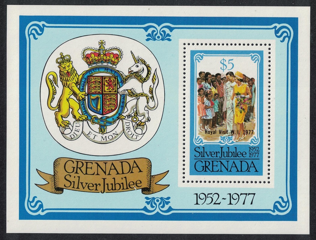 Grenada Silver Jubilee MS 1977 MNH SG#MS862