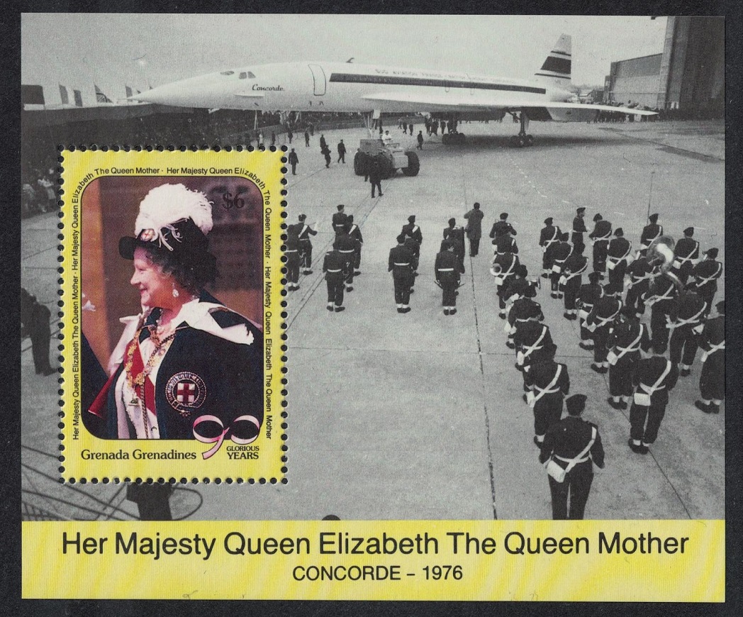 Grenada Grenadines 90th Birthday of Queen Elizabeth the Queen Mother MS 1990 MNH SG#MS1265