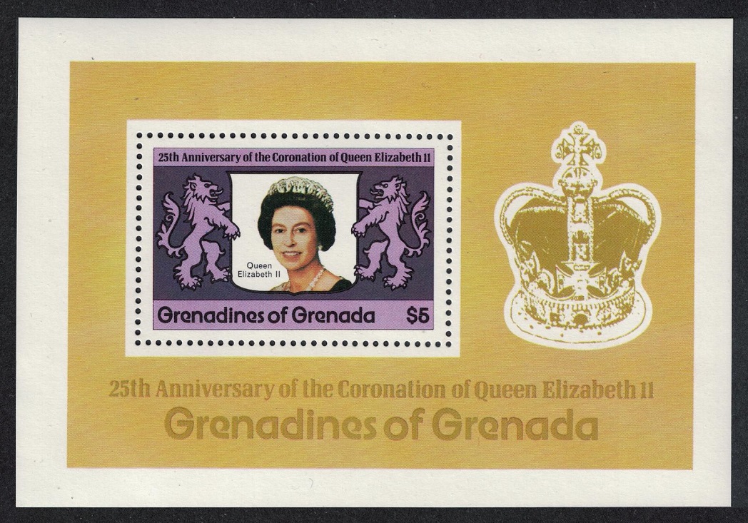 Grenada Grenadines 25th Anniversary of Coronation MS 1978 MNH SG#MS275