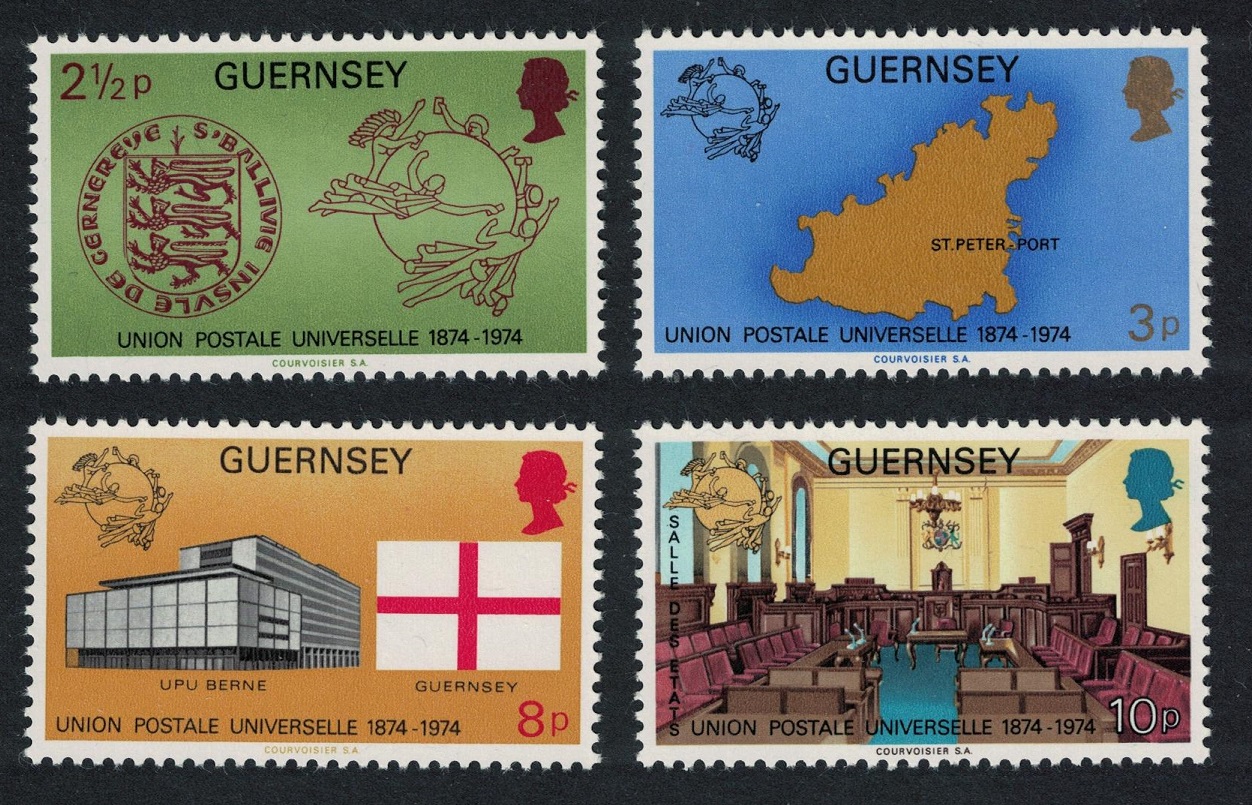 Guernsey UPU 4v 1974 MNH SG#114-117