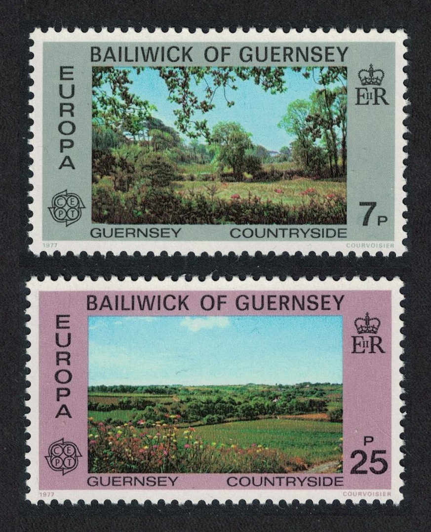 Guernsey Europa CEPT Landscapes 2v 1977 MNH SG#151-152 Sc#147-148