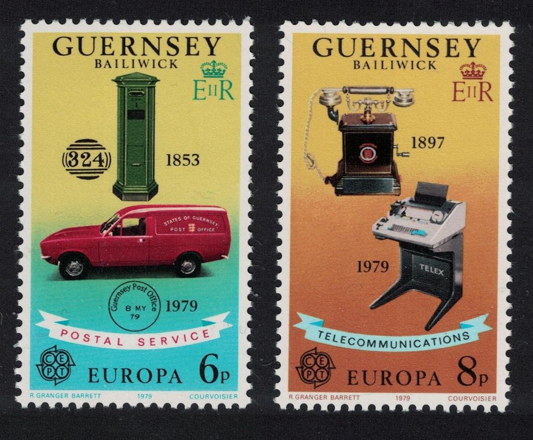 Guernsey Europa CEPT Communications Postal Services 2v 1979 MNH SG#201-202 MI#189-190