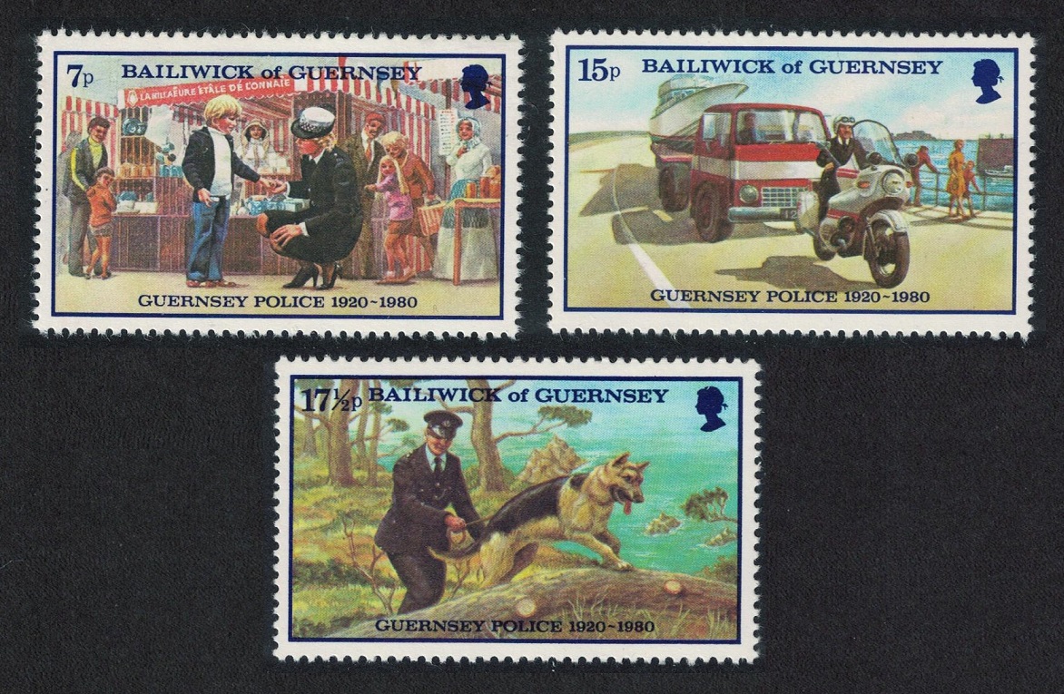 Guernsey Police Force 3v 1980 MNH SG#214-216 Sc#204-206