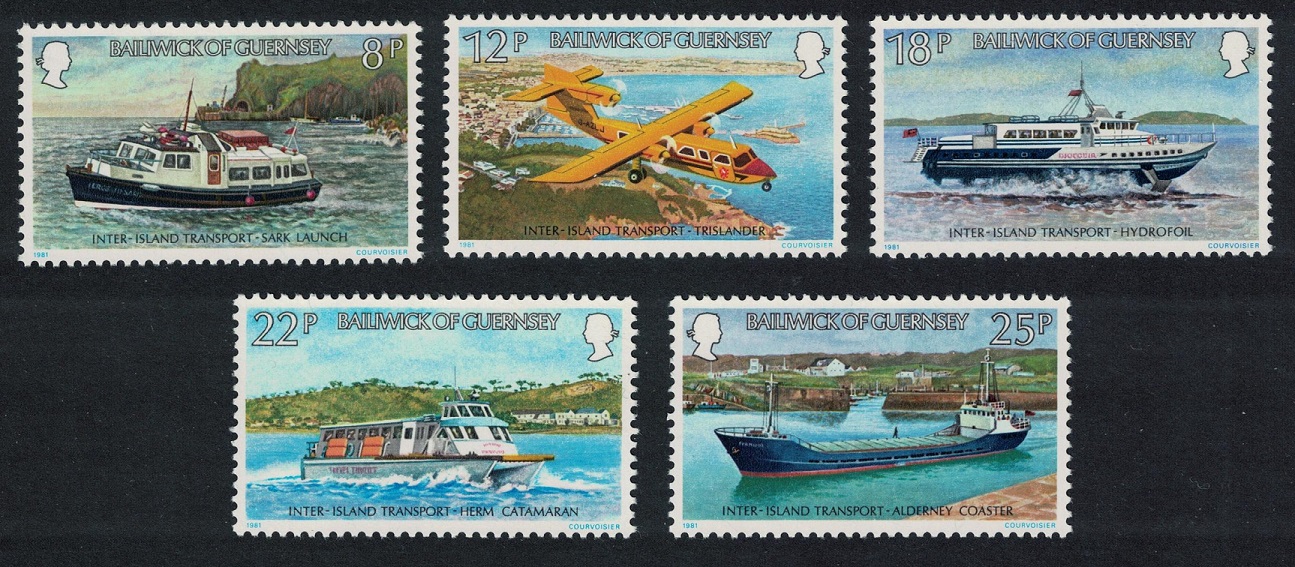 Guernsey Inter-island Transport 5v 1981 MNH SG#240-244 Sc#227-231