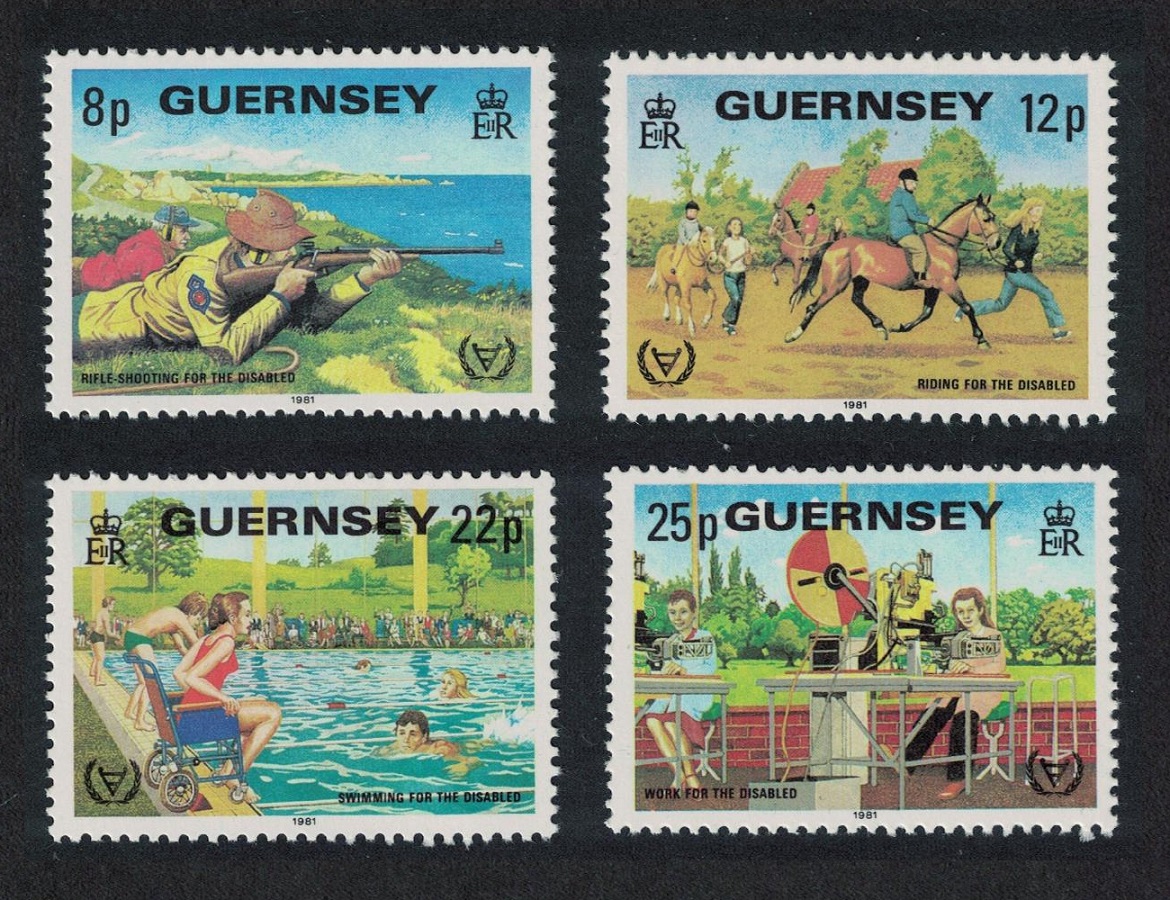 Guernsey International Year for Disabled Persons 4v 1981 MNH SG#245-248