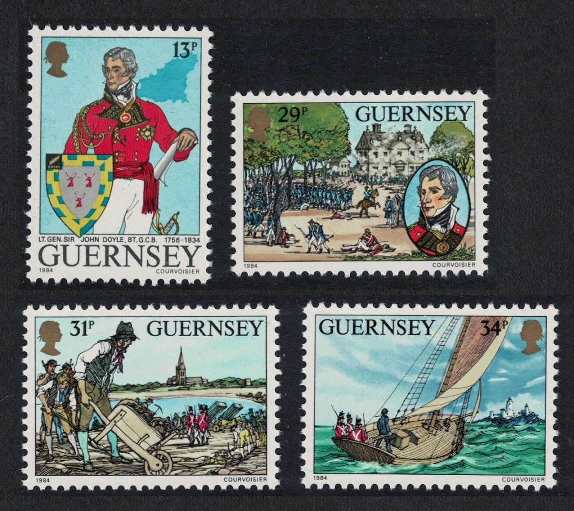 Guernsey Lt Gen Sir John Doyle 4v 1984 MNH SG#328-331