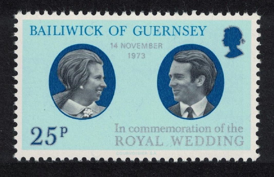 Guernsey Royal Wedding Princess Anne 1973 MNH SG#93