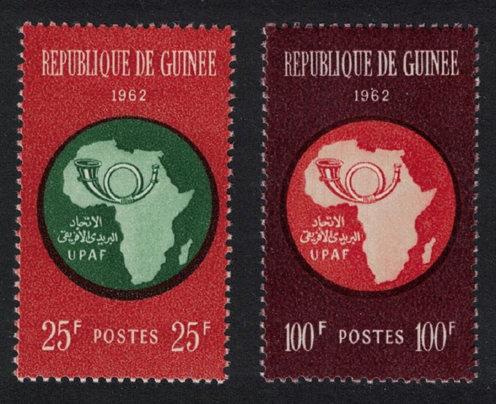 Guinea African Postal Union Commemoration 2v 1962 MNH SG#303-304