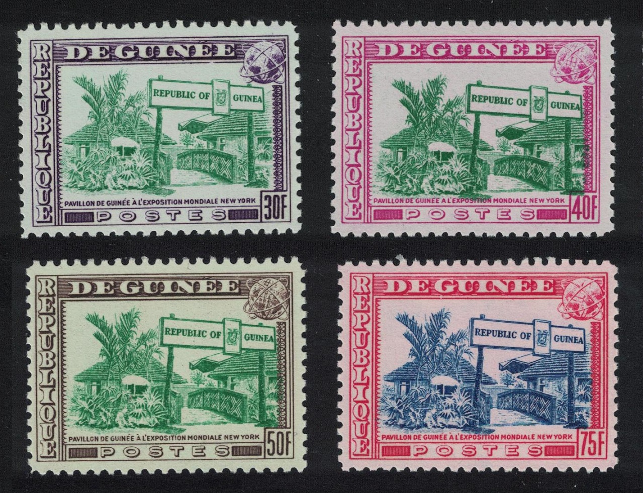 Guinea New York World&#39;s Fair 4v 1964 MNH SG#453-456